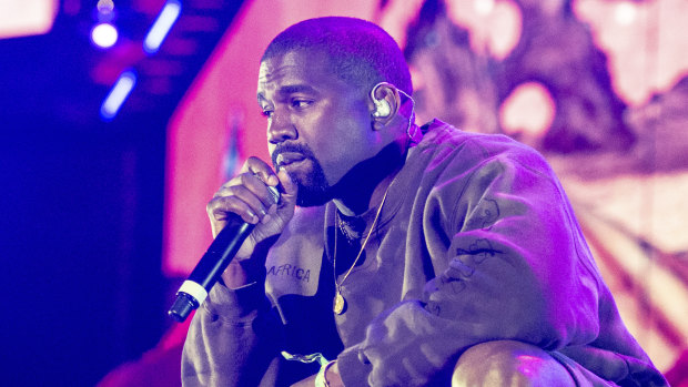 Kanye West performs at the Coachella Music & Arts Festival at the Empire Polo Club over the weekend. 