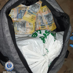 It is alleged the cash was linked to an international money-laundering syndicate.