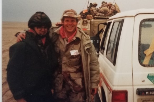 Tony during the liberation of Kuwait from the Iraqis.