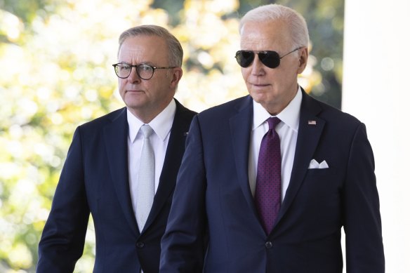 Prime Minister Anthony Albanese and US President Joe Biden.