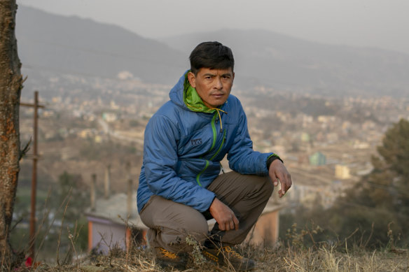 Pasang Rinzee Sherpa, 33,  in Kathmandu, Nepal, last week.
