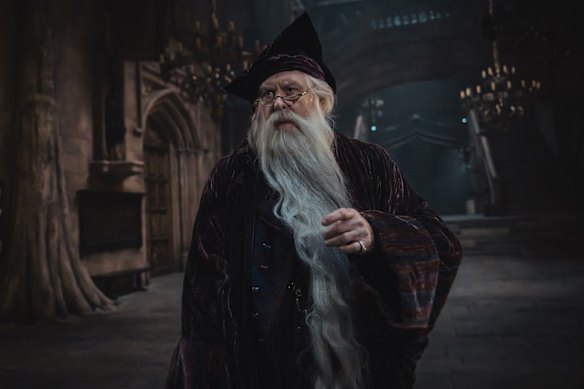 John Lithgow as Albus Dumbledore.