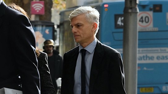 Stuart Suthern-Brunt arrives at the ICAC