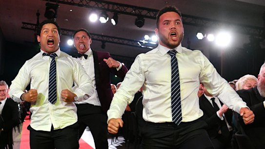 Raider Rapana backs up Kiwi mates in Tuivasa-Sheck's Dally M haka
