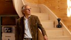 Architect Luigi Rosselli at one of the four terrace houses which he designed and are being built using cross laminated timber. The terraces will be rented out. 