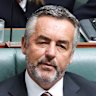 New deputy leader of the Nationals, Darren Chester, centre.