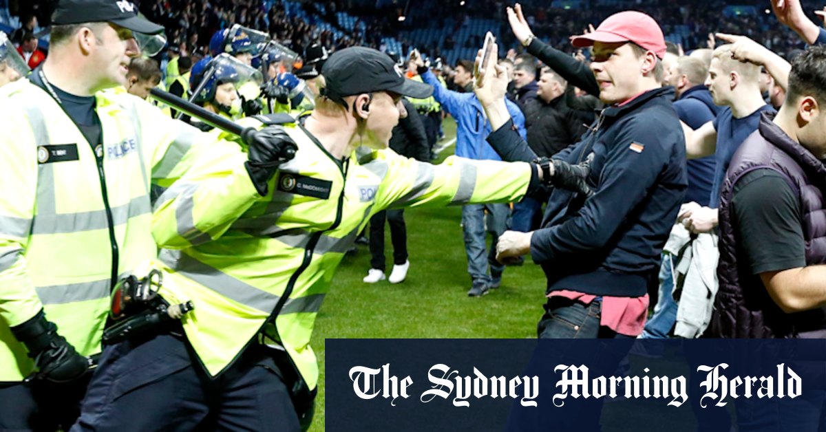 The latest weapon against sporting hooligans is DNA tagging spray