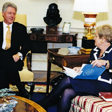 Former US president Bill Clinton made  Madeleine Albright the first female secretary of state in 1997.