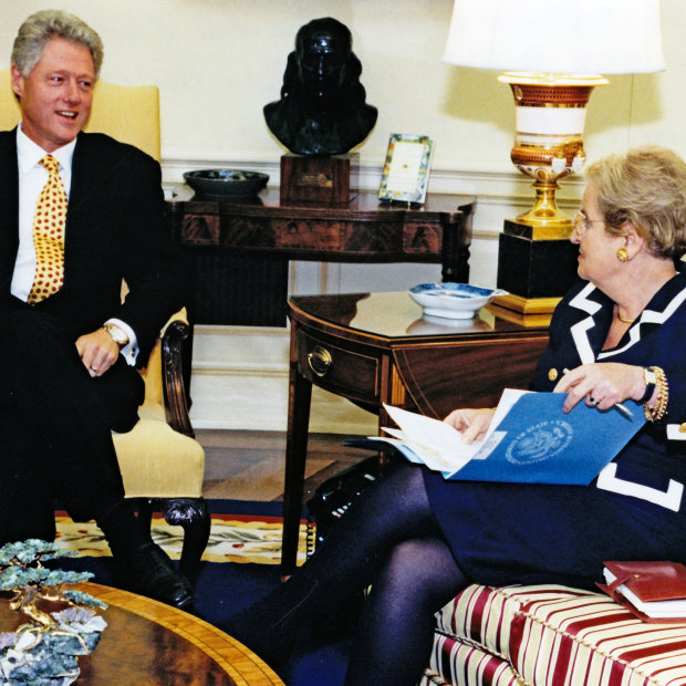 Former US president Bill Clinton made  Madeleine Albright the first female secretary of state in 1997.