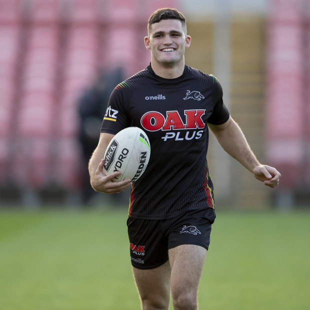 Nathan Cleary is all smiles after a red-hot start to the 2020 season.