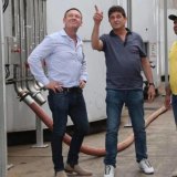 Troy Stewart (left) with Marcello Casella.