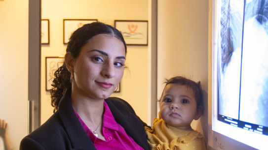 Chriopractor Dr Diana Pakzamir runs a business, as does her husband, but has noticed mothers are still mainly assumed to do the mental tasks of running a family.