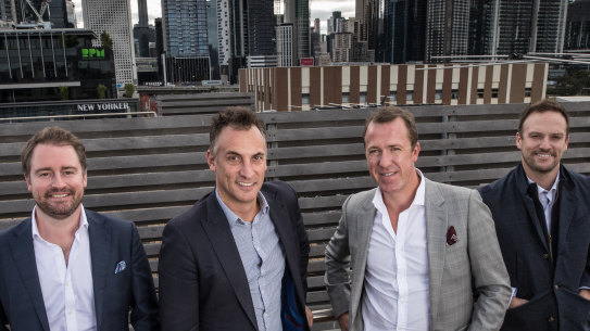 From L-R: Simon Kent, Antony Catalano, Travis Day and Trent Cassonare launching the project back in 2019.