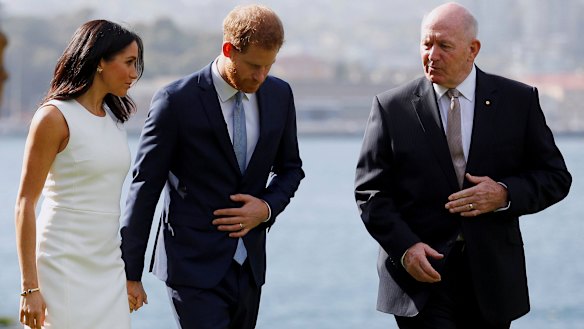 Meghan and Harry will finish their day at Admiralty House, where the Governor-General will host a reception.