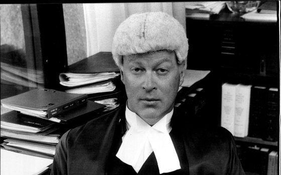 Justice David Hunt at the Supreme Court, 1980. 