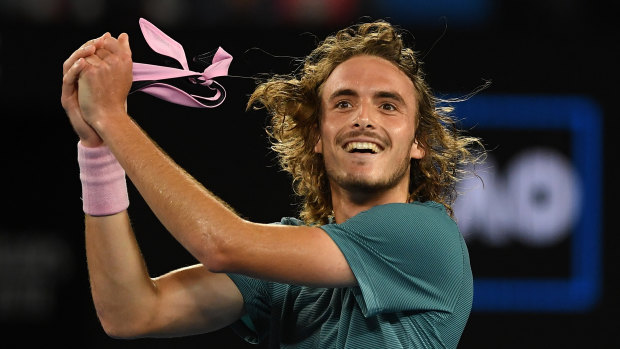 Greek young gun Stefanos Tsitsipas.