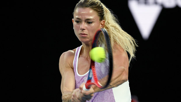 Camila Giorgi of Italy playing in last year’s Australian Open.