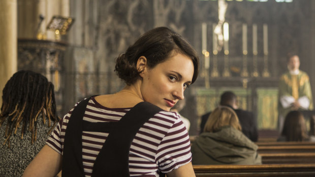 Phoebe Waller-Bridge regularly breaks the fourth wall to address viewers directly in Fleabag. 