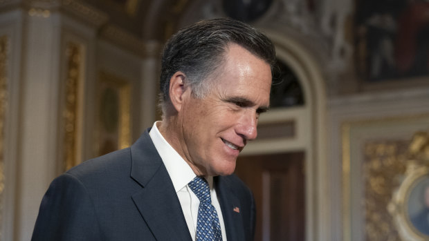 The lone dissenter, Senator Mitt Romney. 