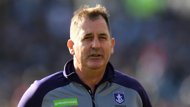 Ross Lyon during his record breaking loss on Saturday.