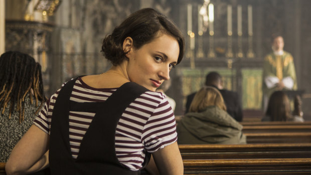 Phoebe Waller-Bridge regularly breaks the fourth wall to address viewers directly in Fleabag. 