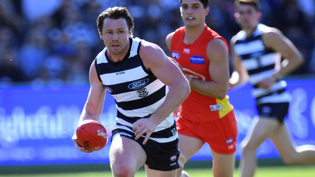 A red-hot Patrick Dangerfield was everywhere for Geelong.