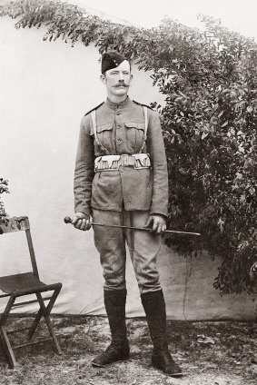 A portrait of Peter Handcock in Sydney prior to his departure for South Africa.