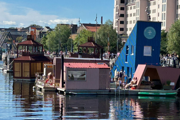 The sauna run by the Oslo Badstuforening, or Sauna Association, at Langkaia, Oslo.