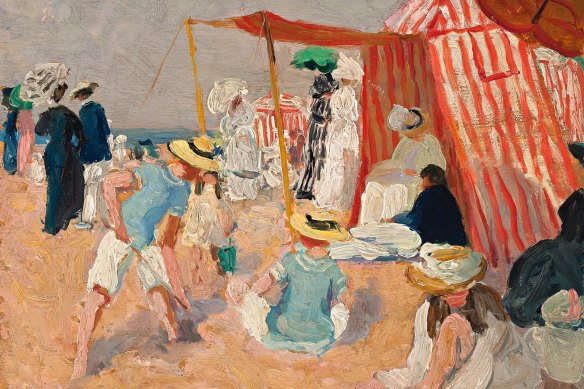  Women in a courtyard, c1911–12.