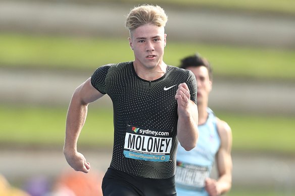 Decathlete Ashley Moloney is another rising star in Australian athletics.