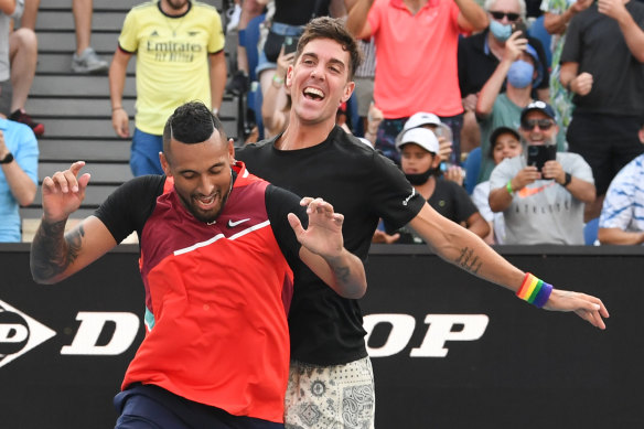 Thanasi Kokkinakis and Nick Kyrgios are set to contest their Australian Open doubles title.