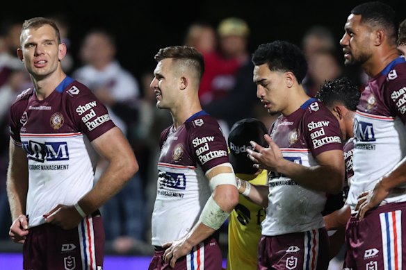 Manly have dropped out of the top eight after losing back-to-back games.
