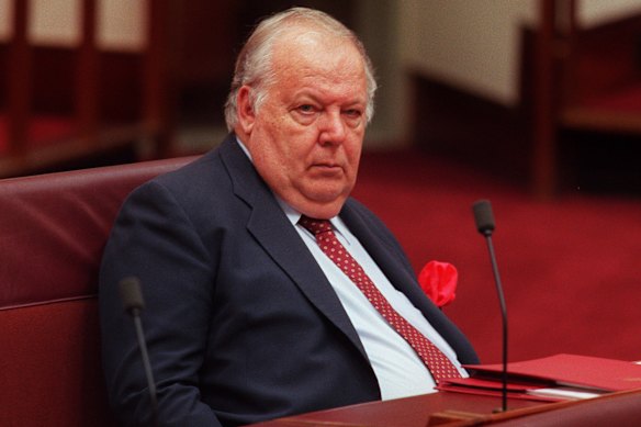 Mal Colston in 1998. He was branded the “quisling Quasimodo from Queensland” by one of his former Labor colleagues.