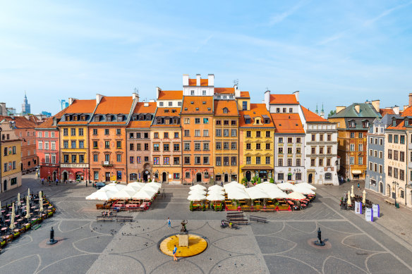 Warsaw’s Old Town Market Square.