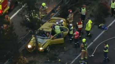 m1 crash traffic car standstill both kilometres directions peak delays causes hour 26th friday july after