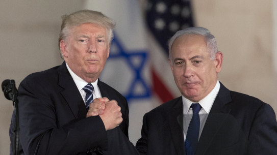Donald Trump and Benjamin Netanyahu in 2017.