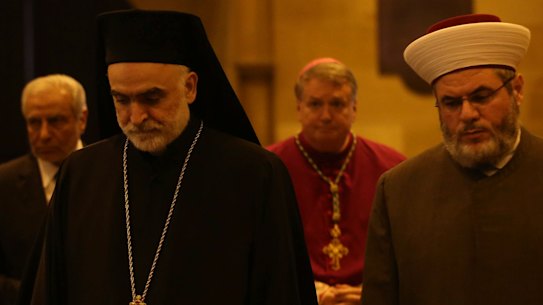 The interfaith service in Sydney.