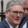On the way out? Starmer leaves 10 Downing Street for parliament on Wednesday.
