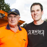 Richard Thompson and his son Ryan with their HQ Holden show car