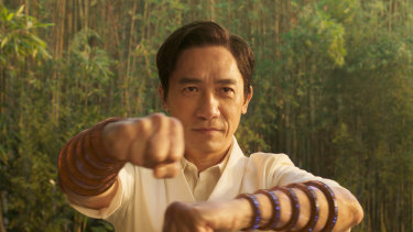 Screen legend Tony Leung plays Shang-Chi’s father Xu Wenwu. 