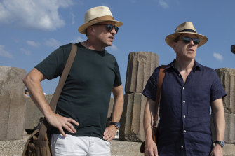 Steve Coogan, left, and Rob Brydon in <i>The Trip to Greece</i>.