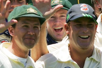 Ricky Ponting, Michael Clarke and Shane Warne.