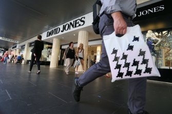 David Jones and Country Road have seen their profits fall for the first half of the financial year.