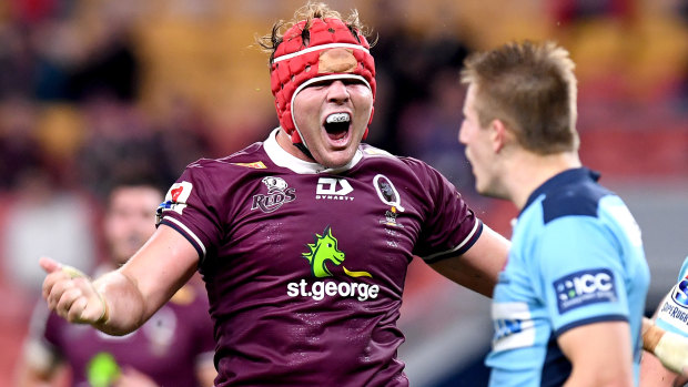 Queensland’s Harry Wilson doesn’t mind scoring a try against NSW.