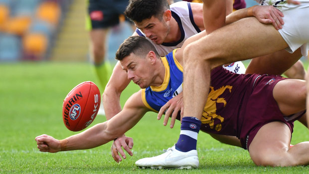 Dayne Zorko of the Lions in action during the Round 2 AFL match between the Brisbane Lions and the Fremantle Dockers at The Gabba in Brisbane last weekend.