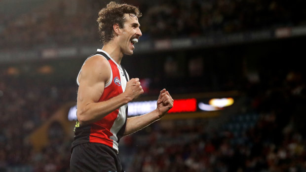 King Max: St Kilda spearhead Max King had another day to remember.
