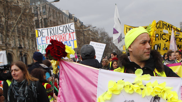 French yellow vests protested for a 17th straight weekend in Paris and other cities against the government's economic policies they see as favouring the rich.