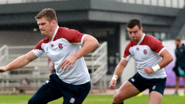 Playmakers Owen Farrell (left) and George Ford are back together in England's starting line-up.