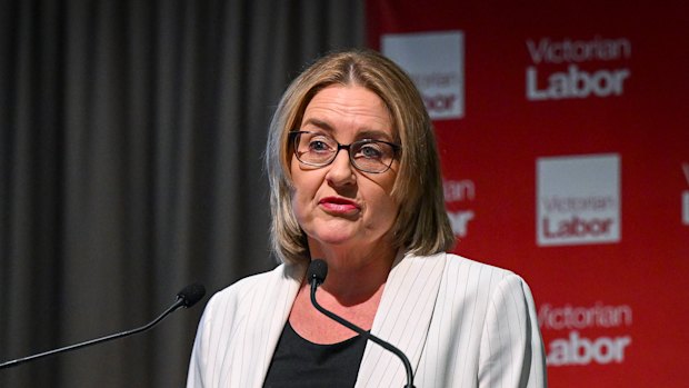 Premier Jacinta Allan at the state Labor conference at the weekend.
