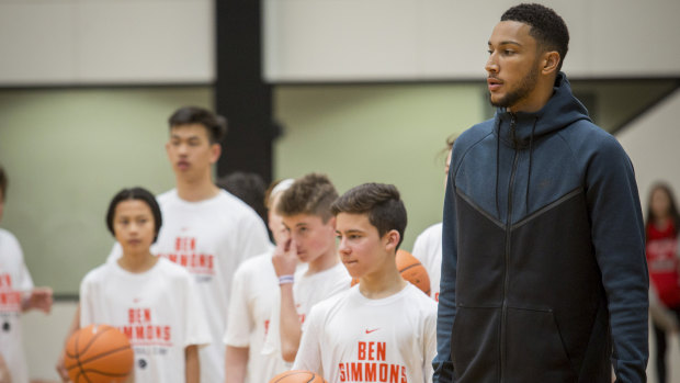 Simmons will continue to host the junior basketball camps his family runs in Melbourne and Sydney.